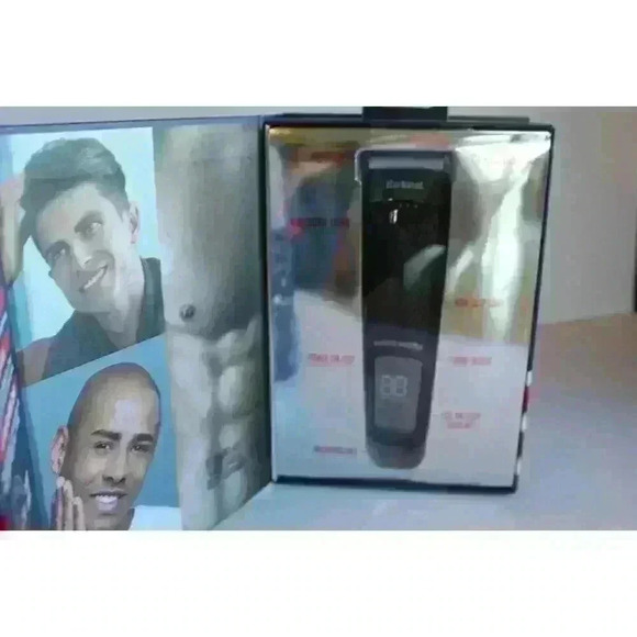 Barbasol Rechargeable Hair Face & Body Trimmer LED Display Stainless Steel Blade - Picture 9 of 10